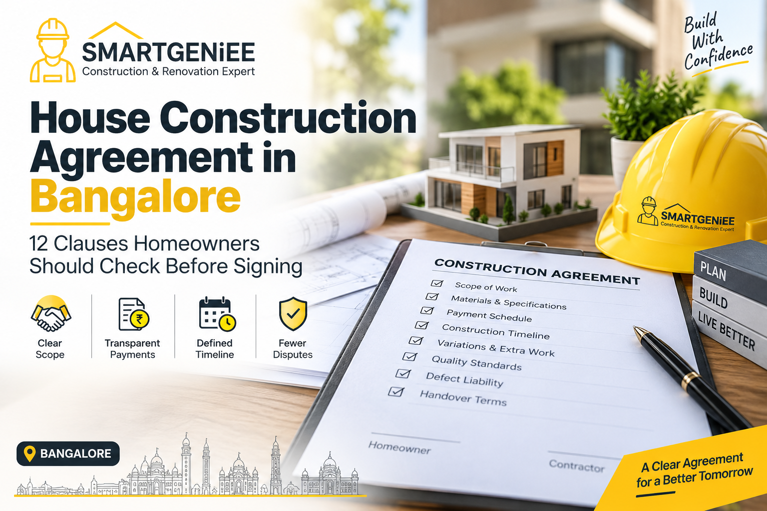House construction agreement in Bangalore